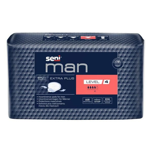 Absorbant urologic SENI MAN EXTRA PLUS Level 4, 15 bucati